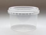280ml round plastic tub with tamper evident lid. Food packaging great for confectionarys, cheese, soup, spices and sauces.From our food packaging range.