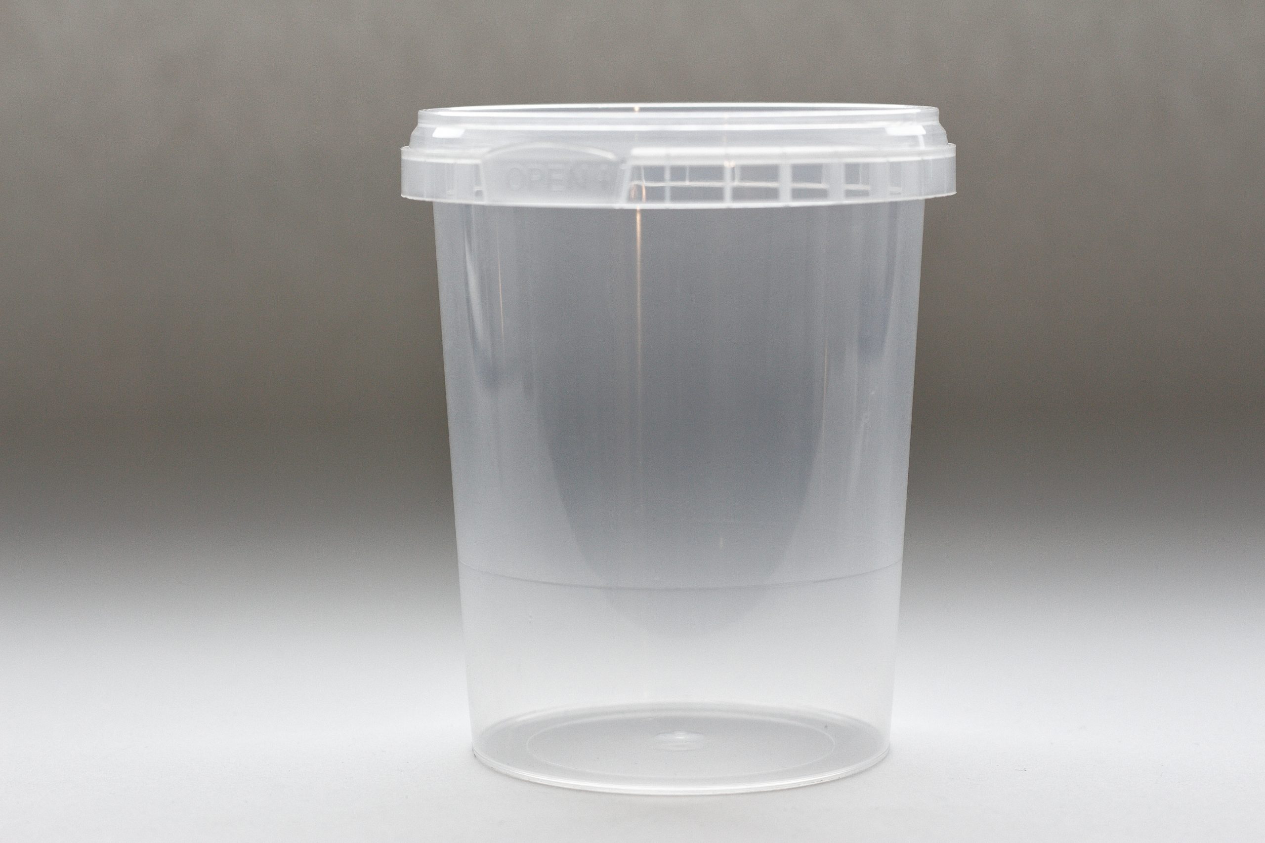 8 oz. PP Plastic Round Tamper Evident Container, 110mm