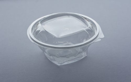 750ml Salad container with hinged lid. From our food packaging range.