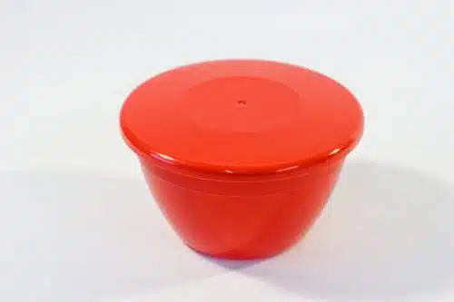 1lb (350ml) Red Pudding Bowl & Lid -300 PER PACK