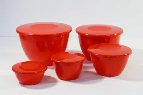 1/2lb (172ml) Red Pudding Bowl & Lid -360 PER PACK - Image 2