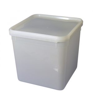 4 Litre Square Plastic Tub With Tamper Evident Lid Lid | ePackaging.ie ...