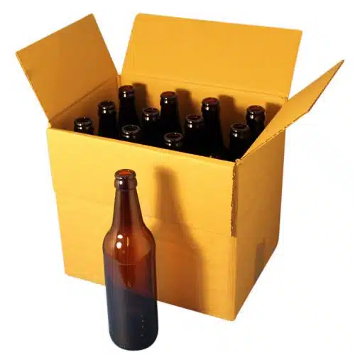 Cardboard Packing Box For 12 x 500ml Amber Beer Bottles 1920 - (275 x 210 x 250)