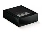 Three Bottle Wine Box – Black Mottled