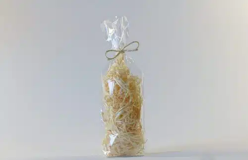 Clear Cellophane Block Bag With Base - 100mm x 220mm