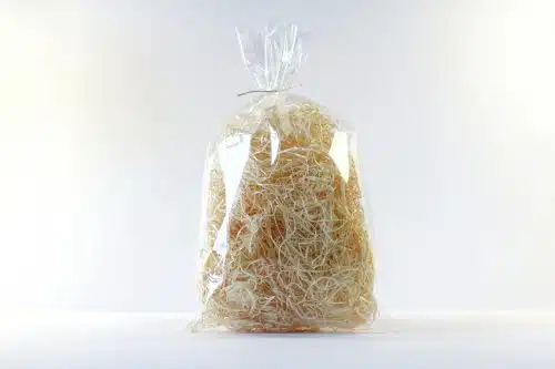 Cellophane Bags On A White Background