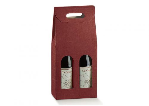 Double Burgundy Wine Gift Box from our Wine Packaging range