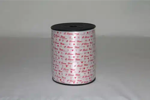 7mm, I Love You & Heart Ribbon - 500yds