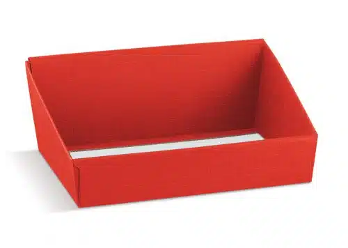 Small Red High Back Hamper Tray
