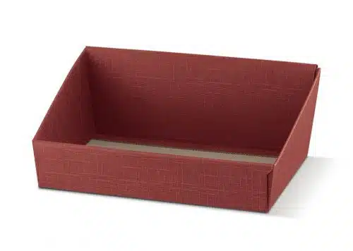 Medium Burgundy High Back Hamper