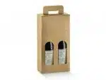 Two Bottle Gold Wine Carrier