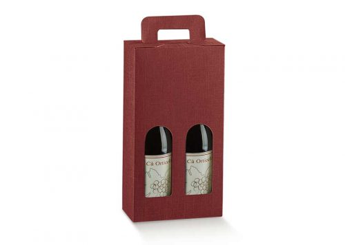 Double Burgundy Wine Gift Box from our Wine Packaging range