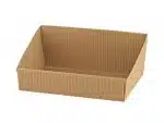 Natural Hamper tray on white background.