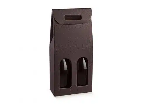 Double Coffee Skin Wine Box. From Our Gift Packaging Range.