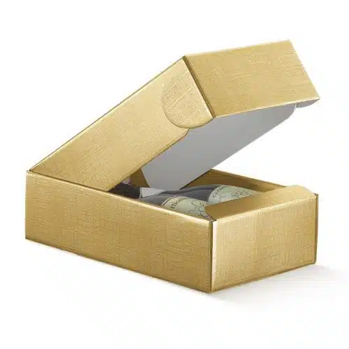 Double Gold Wine Box. Wine Packaging.