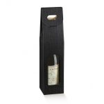 Single Black Wine Box With White Back Drop. From Our Gift Packaging Range.