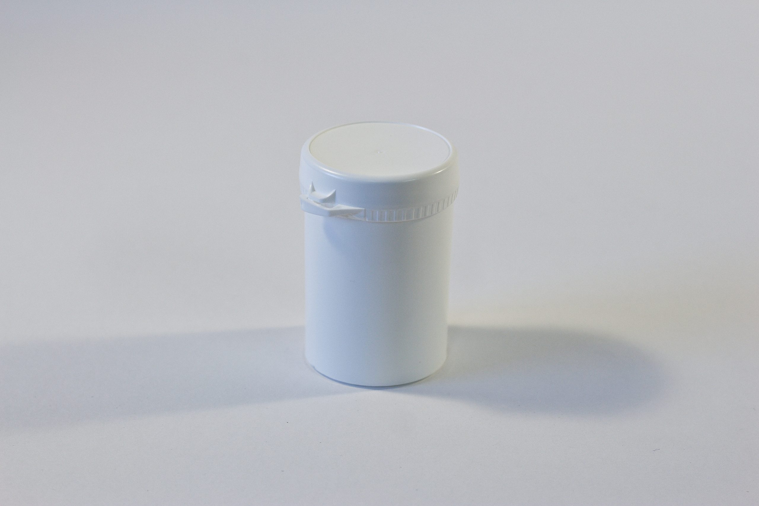 130ml White Snap Secure Jar WIth Tamper Evident Seal. Plastic Packaging Range