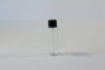 30ml plastic bottle with black lid from our food packaging range