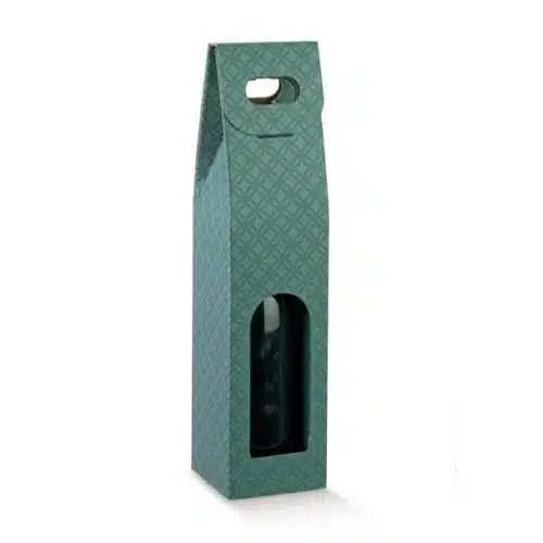Carrier Wine Box X 1 - Eucalyptus (90x90x385mm)