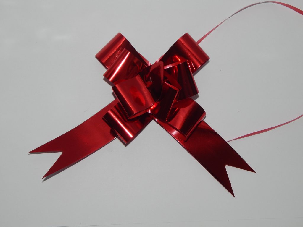 32MM Pull String Ribbons Gift Bows Gift Packaging Epackaging   32MM Red Metallic Pull String Bow 1024x768 