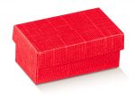 Red Gift Box With Lid On a White Background