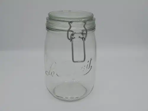 1000ml Flip Top Glass Jar