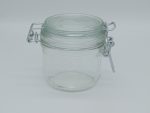 Small 200ml storage jar on a white back drop.