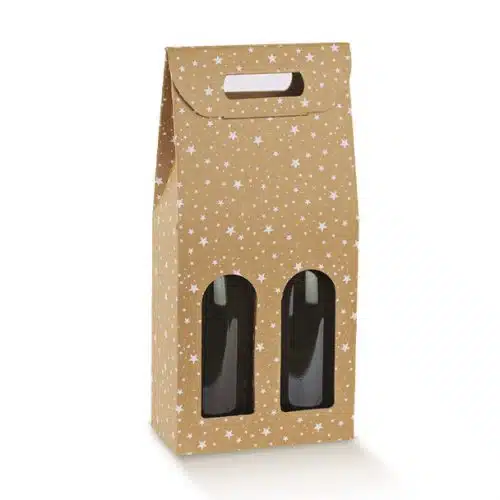 2 Bottle Kraft Galaxy Wine Box