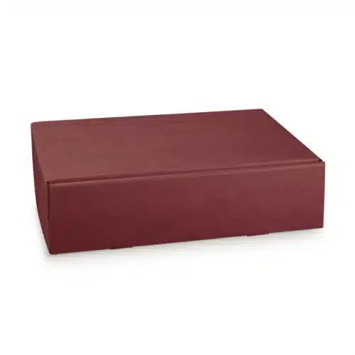3 Bottle Burgundy Kraft Wine Box Cellar