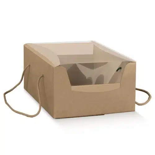 Medium Kraft Prestige Box with PVC Top