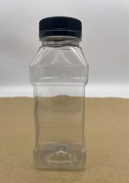 250ml Square Juice Bottle - 38mm Neck