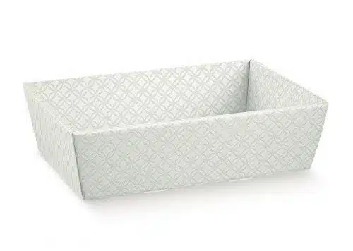 Large Grey Embossed Conical Tray (400mmX300mmX115mm)