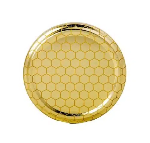 63mm Gold Honey Combe Caps