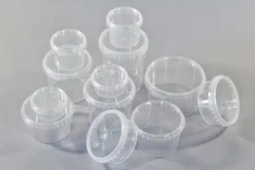 155ml Plastic Pot - Tamper Evident Lid - Image 2