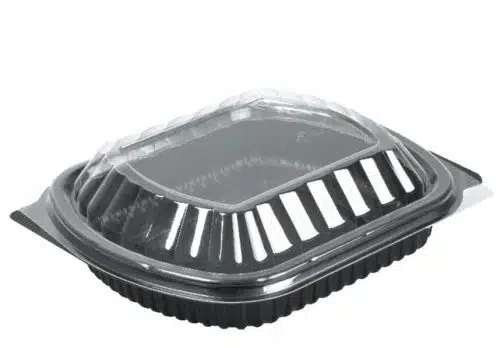 24OZ GRAY MICROWAVE CONTAINER WITH LID