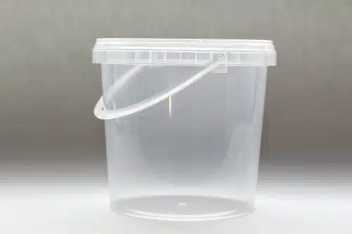 1550ml Plastic Pot with Handle- Tamper Evident Lid