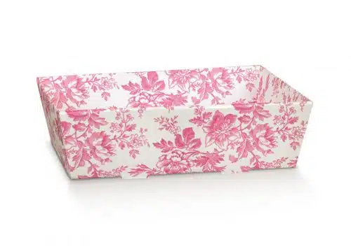 Pink  Floral Conical Tray  (400mmX300mmX115mm)
