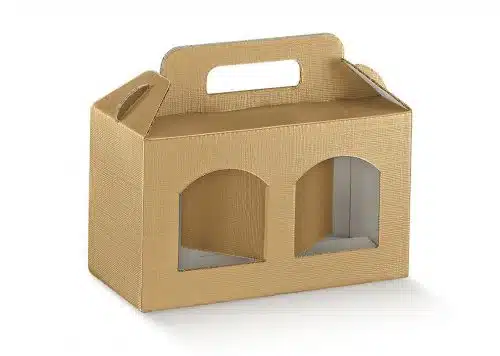 Jar Gift Box For Two Jars - Gold (170 x 80 x 90)